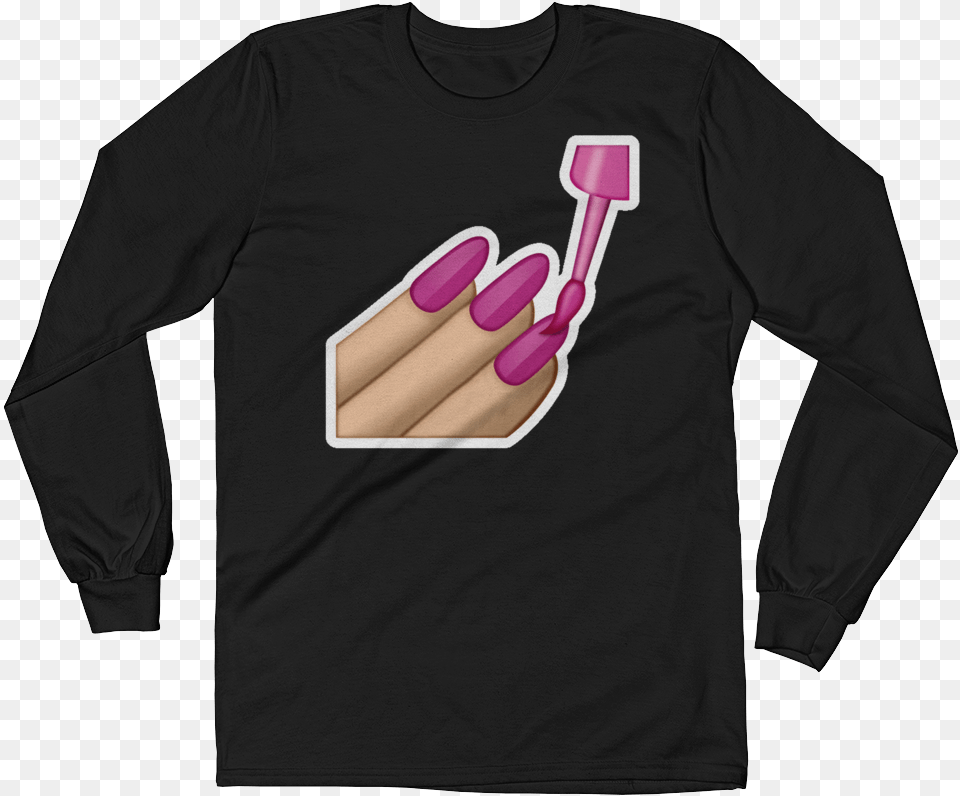 Transparent Nail Emoji, Clothing, Long Sleeve, Sleeve, Shirt Png Image