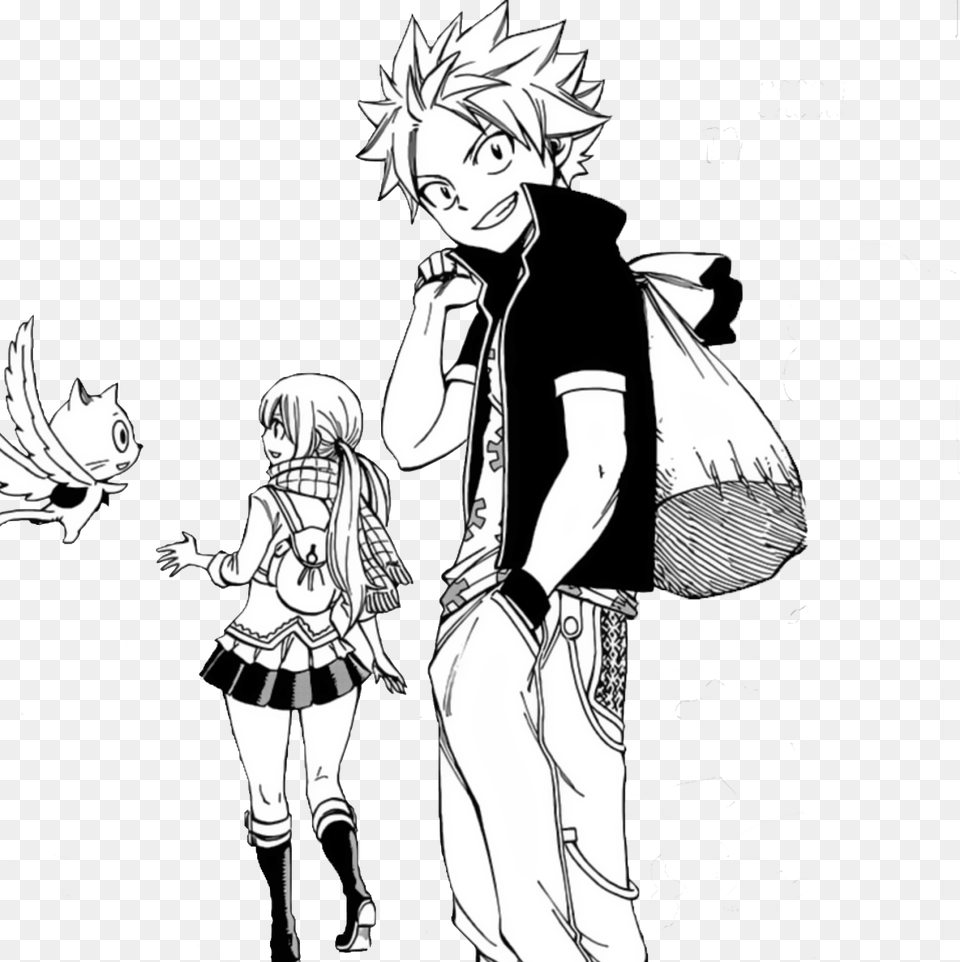 Transparent Nalu Happy For Your Viewingblog Pleasure Does Natsu Wear His Scarf, Publication, Book, Comics, Manga Free Png Download