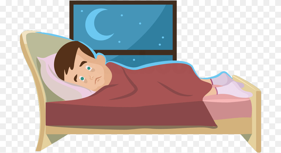 Nap Clipart Not Enough Sleep Cartoon, Person, Sleeping, Furniture, Reading Free Transparent Png