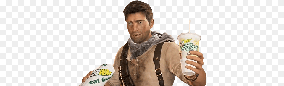 Nathan Drake Here W Ur Subway Subway Eat Fresh, Person, Hand, Finger, Disposable Cup Free Transparent Png