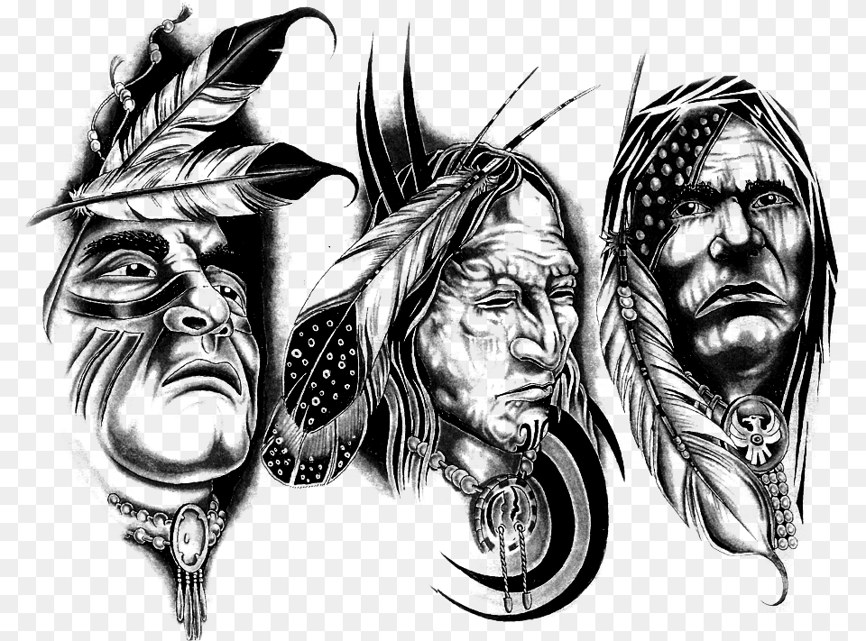 Transparent Native American Symbols Native American Tattoo Designs, Adult, Person, Man, Male Free Png Download
