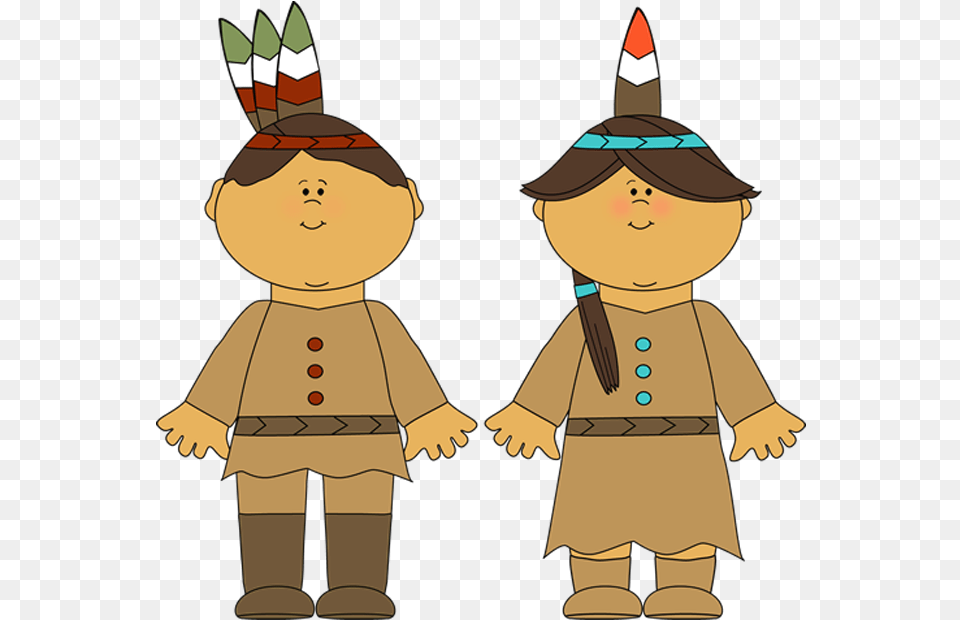Transparent Native Americans Clipart Picture Cartoon Pilgrim And Indian, Baby, Person, Face, Head Png Image