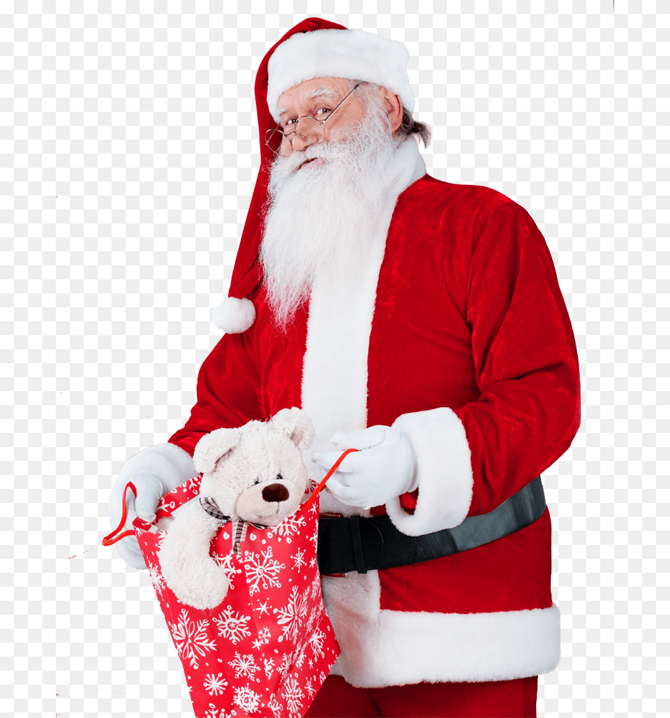 Transparent Naughty Clipart Santa Claus, Clothing, Glove, Adult, Person Png Image