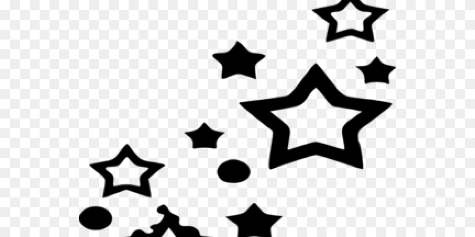 Transparent Nautical Star Different Star Shapes, Gray Free Png Download