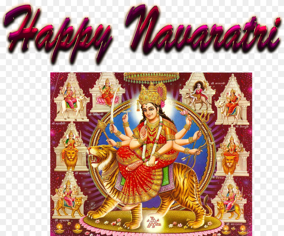 Transparent Navaratri Jai Mata Di Wallpaper Hd, Adult, Bride, Female, Person Free Png