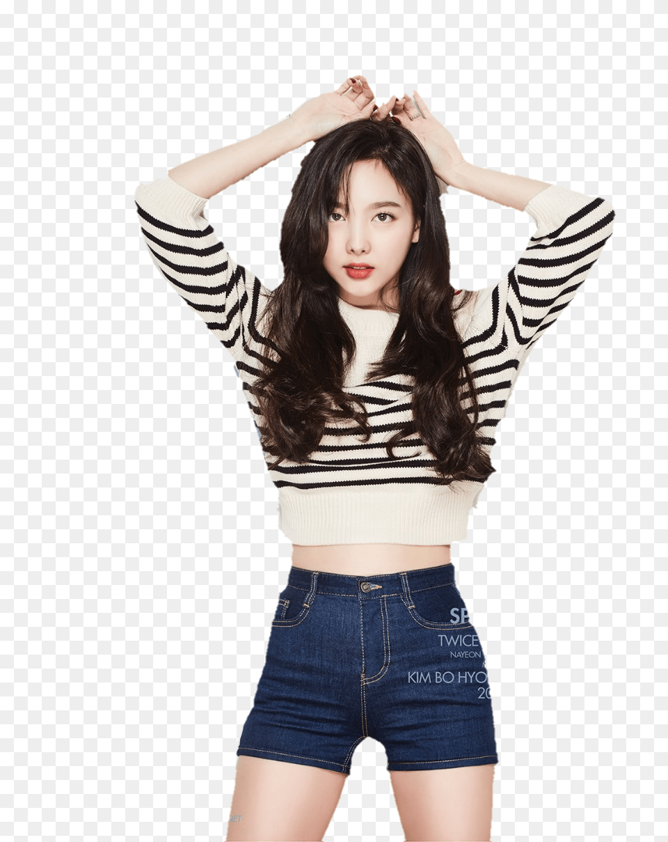 Transparent Nayeon Nayon Twice, Clothing, Sleeve, Shorts, Person Png