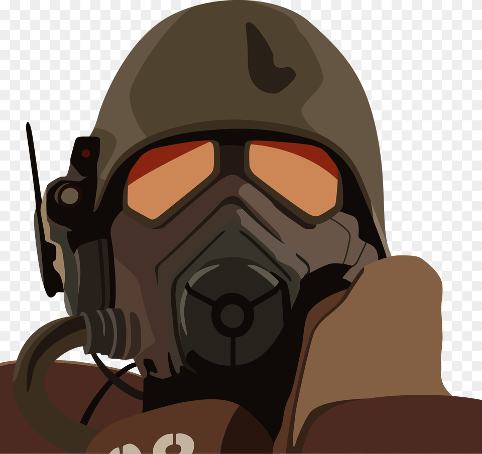 Transparent Ncr Ranger Fallout New Vegas Drawings, Person, Helmet Png Image
