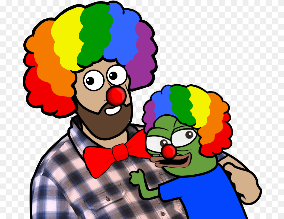 Neckbeard Clown Wig, Performer, Person, Adult, Male Free Transparent Png