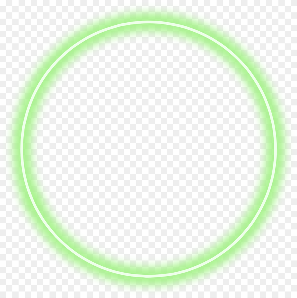 Transparent Neon Green Circle Green Neon Circle Transparent, Oval Png Image