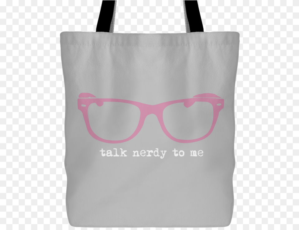 Transparent Nerdy Glasses Tote Bag, Accessories, Tote Bag, Handbag, Shopping Bag Png Image