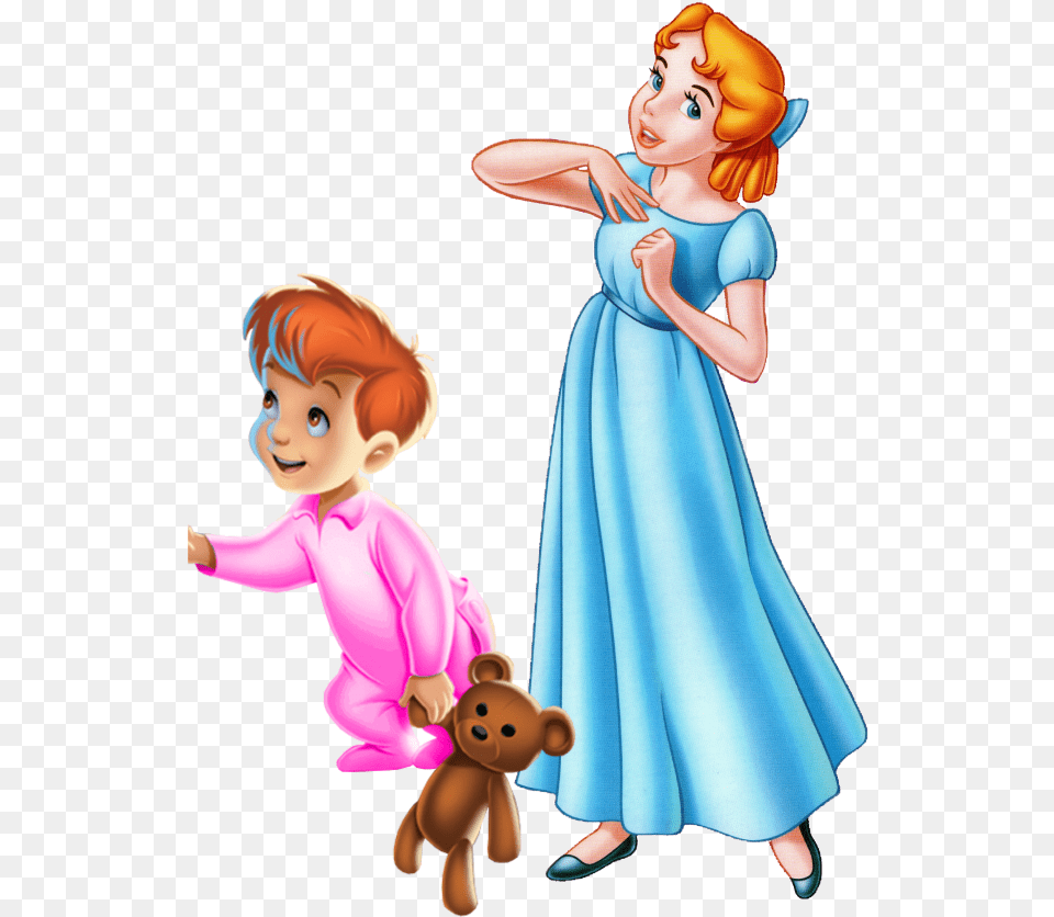 Transparent Neverland Clipart Disney Peter Pan Wendy, Adult, Publication, Person, Female Png Image