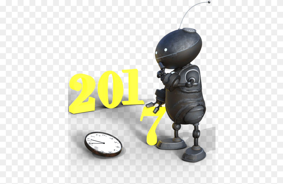 Transparent New Year Clock New Year39s Eve, Robot Png