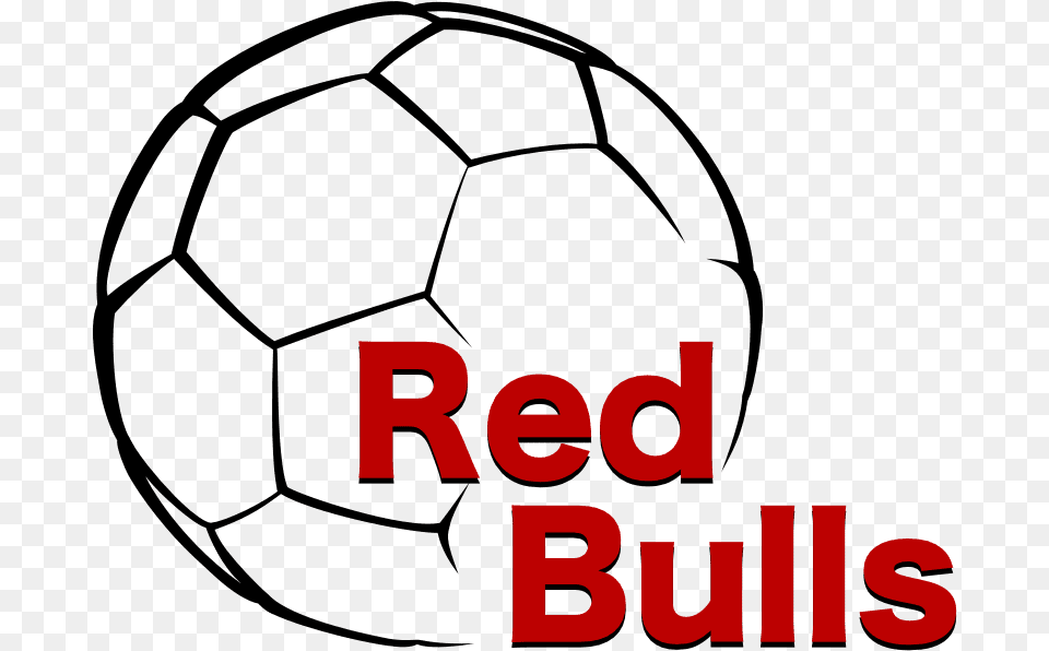 New York Red Bulls Logo Dribble A Soccer Ball, Football, Soccer Ball, Sport, Text Free Transparent Png