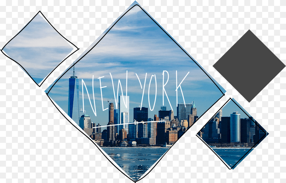 Transparent New York Skyline Clipart Skyline, City, Metropolis, Triangle, Urban Free Png