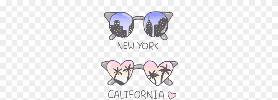 Transparent New York Vs California New York California, Accessories, Glasses, Sunglasses, Beverage Free Png