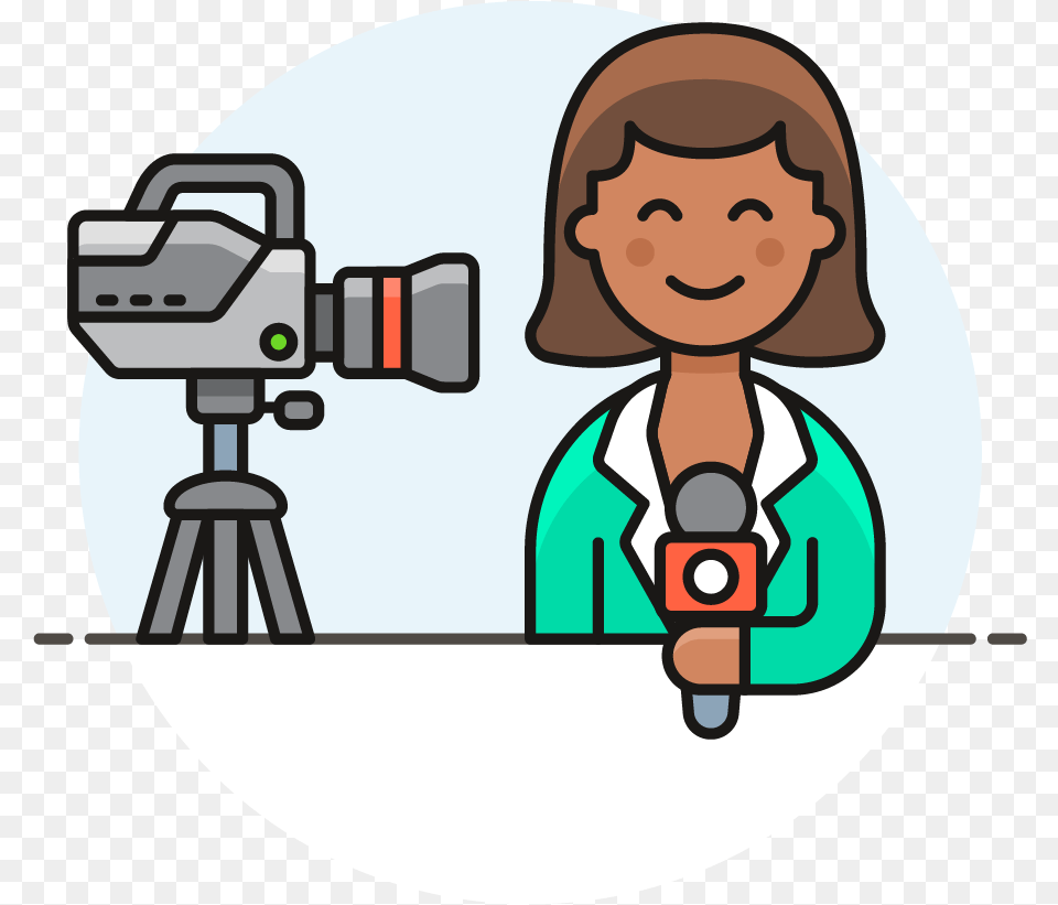Transparent News Reporter Clipart Journalist Clipart, Photography, Video Camera, Person, Head Png Image