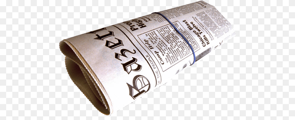 Transparent Newspaper Old Newspaper Rolled Up, Text Png