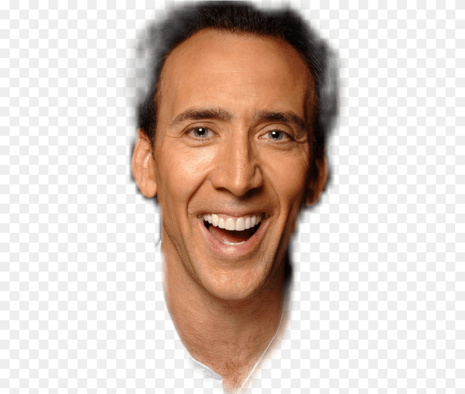Transparent Nicolas Cage Face Nicolas Cage, Woman, Smile, Person, Head Free Png