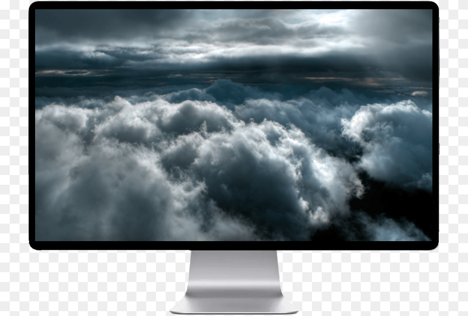 Night Clouds Tempest Uk, Computer Hardware, Electronics, Hardware, Monitor Free Transparent Png