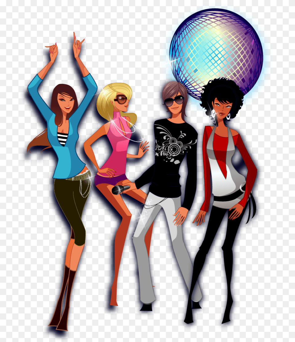 Nightclub Clipart Dancing Party Adult, Publication, Person, Woman Free Transparent Png