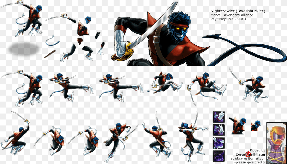 Transparent Nightcrawler Avengers Alliance Nightcrawler, Adult, Person, Ninja, Female Png