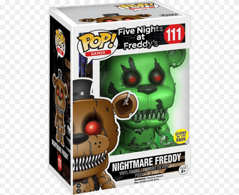 Transparent Nightmare Freddy Glow In The Dark Nightmare Freddy Pop Free Png Download