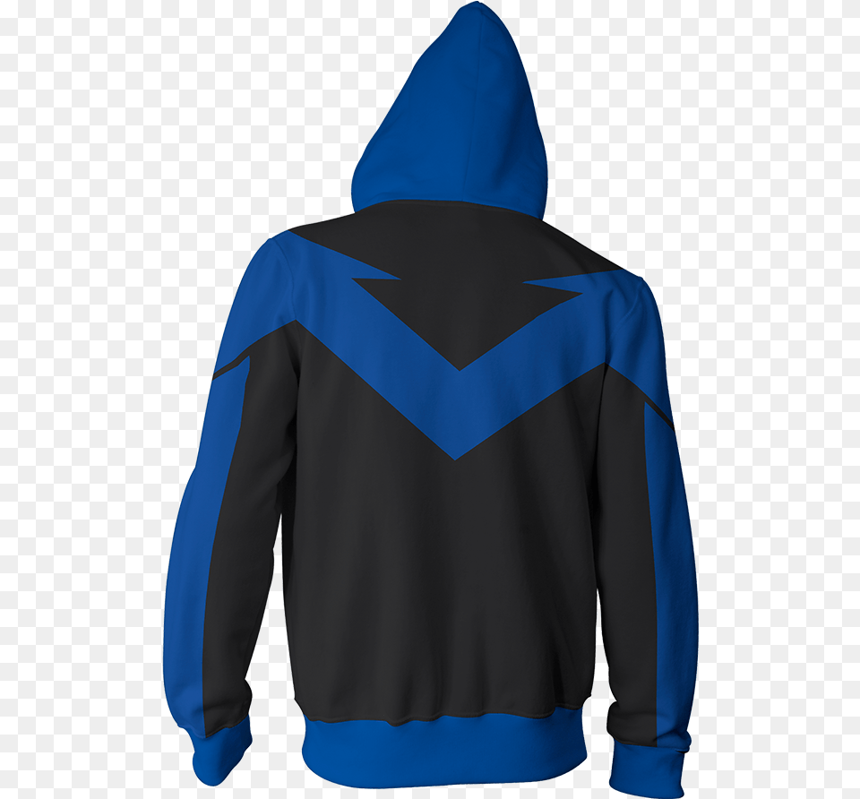 Transparent Nightwing Hoodie, Clothing, Hood, Knitwear, Sweater Free Png Download