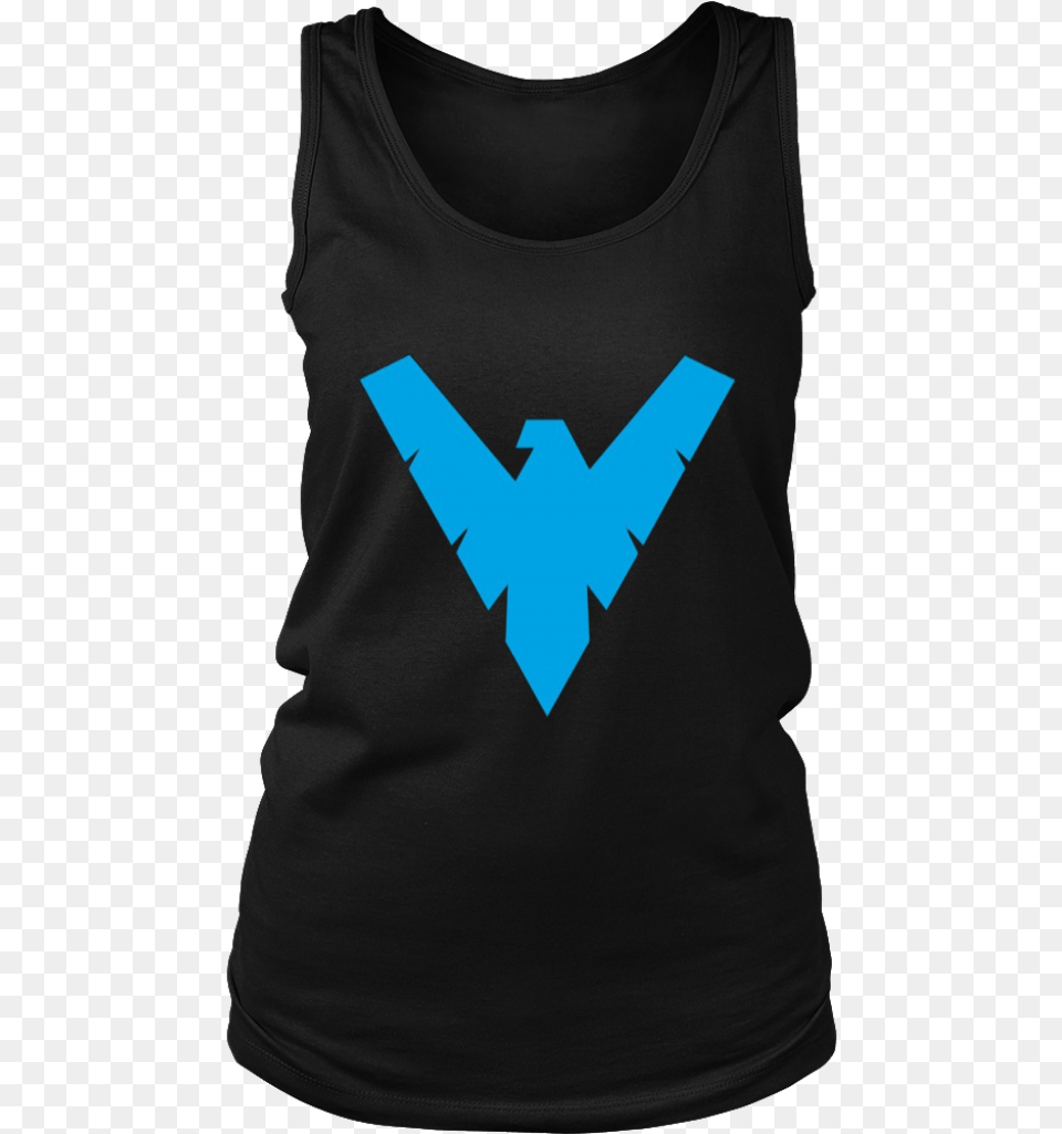 Transparent Nightwing Logo Active Tank, Clothing, T-shirt, Person, Tank Top Free Png Download
