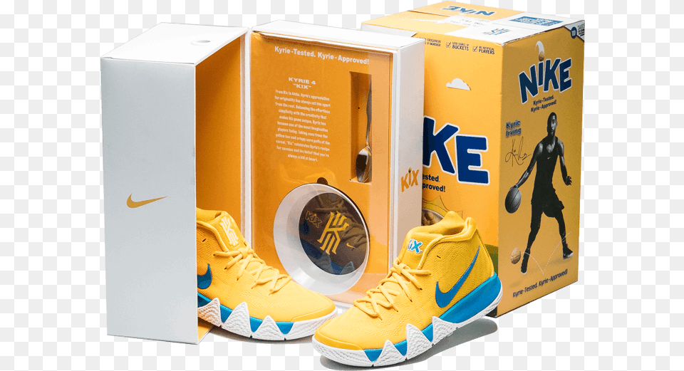 Transparent Nike Shoes Kyrie Irving Pineapple Shoe, Clothing, Sneaker, Footwear, Adult Free Png Download
