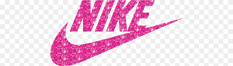 Transparent Nikes Aesthetic Transparent Pink Nike Logo, Glitter Free Png Download