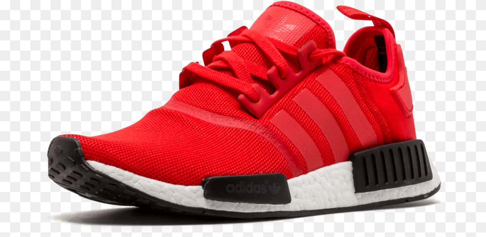 Transparent Nmd Adidas Nmd R1 Mens Red, Clothing, Footwear, Shoe, Sneaker Png