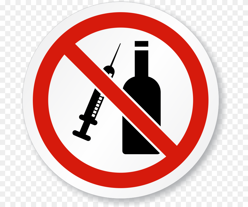 Transparent No Alcohol, Sign, Symbol, Road Sign Png Image
