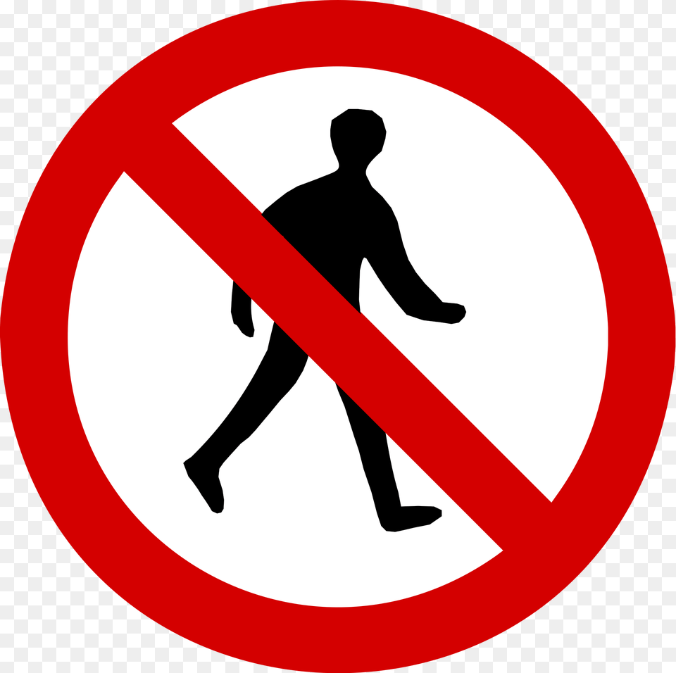Transparent No Entry No Entry For Pedestrians, Sign, Symbol, Road Sign, Adult Free Png