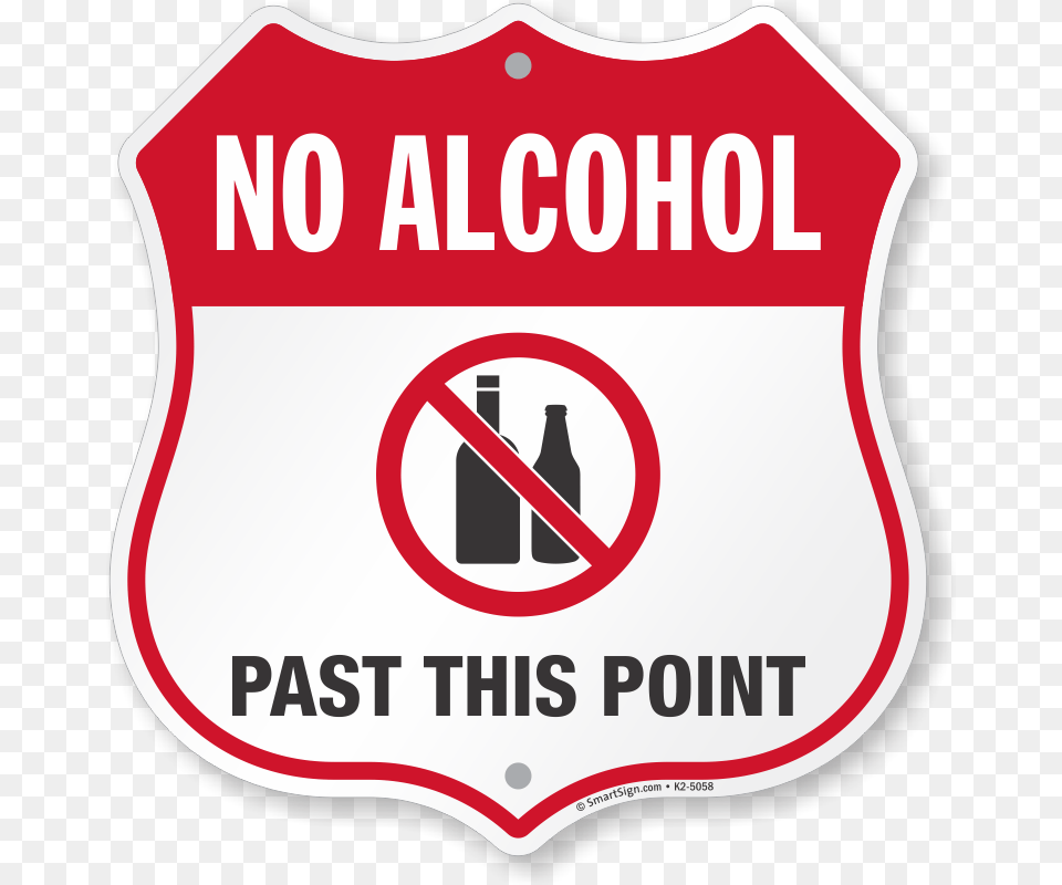 Transparent No Sign Sign Of No Alcohol, Symbol, Logo, Road Sign, First Aid Png