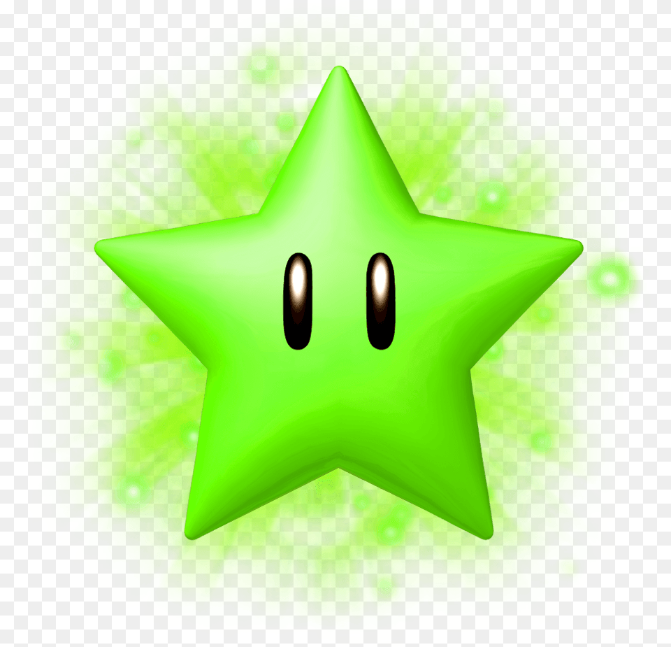 Transparent North Star Clipart Super Mario Green Star, Symbol, Star Symbol, Food, Birthday Cake Png