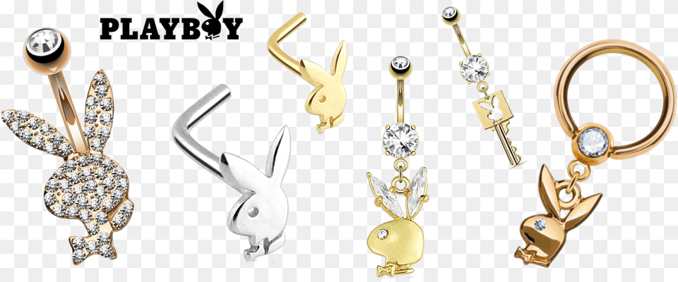 Transparent Nose Stud Playboy Vip Shower Gel Softening, Accessories, Earring, Jewelry, Animal Png Image