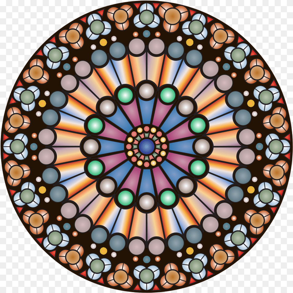 Transparent Notre Dame Notre Dame Rose Window, Art, Disk, Stained Glass Free Png Download