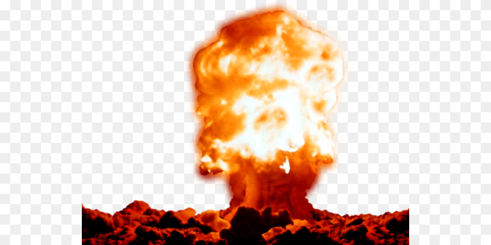 Transparent Nuke Clipart Nuclear Explosion Gif, Fire, Bonfire, Flame, Outdoors Free Png Download