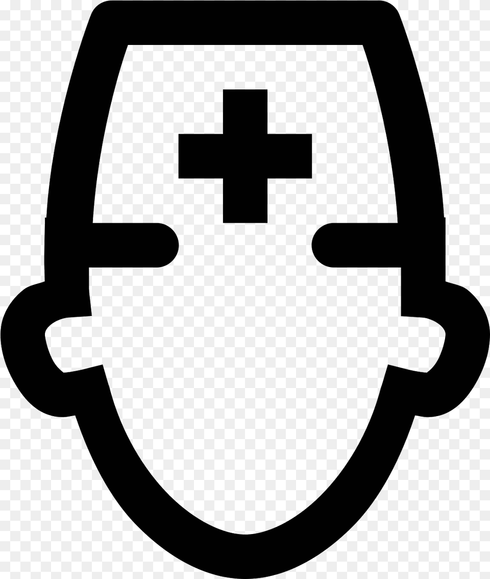 Transparent Nursing Hat Clipart Male Nurse Icon, Gray Png