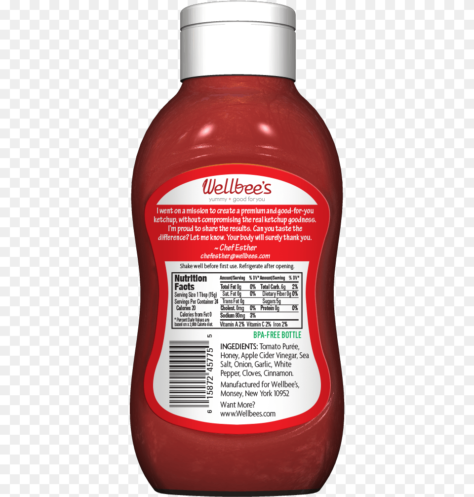 Transparent Nutrition Facts Label Bottle, Food, Ketchup Png Image