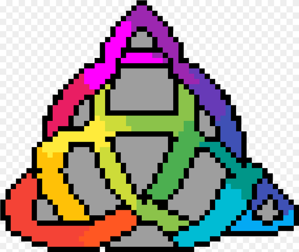Transparent Nyan Cat Rainbow Hache Pixelart, Triangle Png