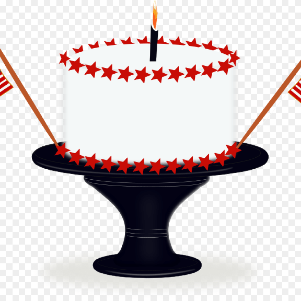 Transparent October 2017 Clipart Happy Birthday America Birthday Cake, Cake, Cream, Dessert Free Png Download