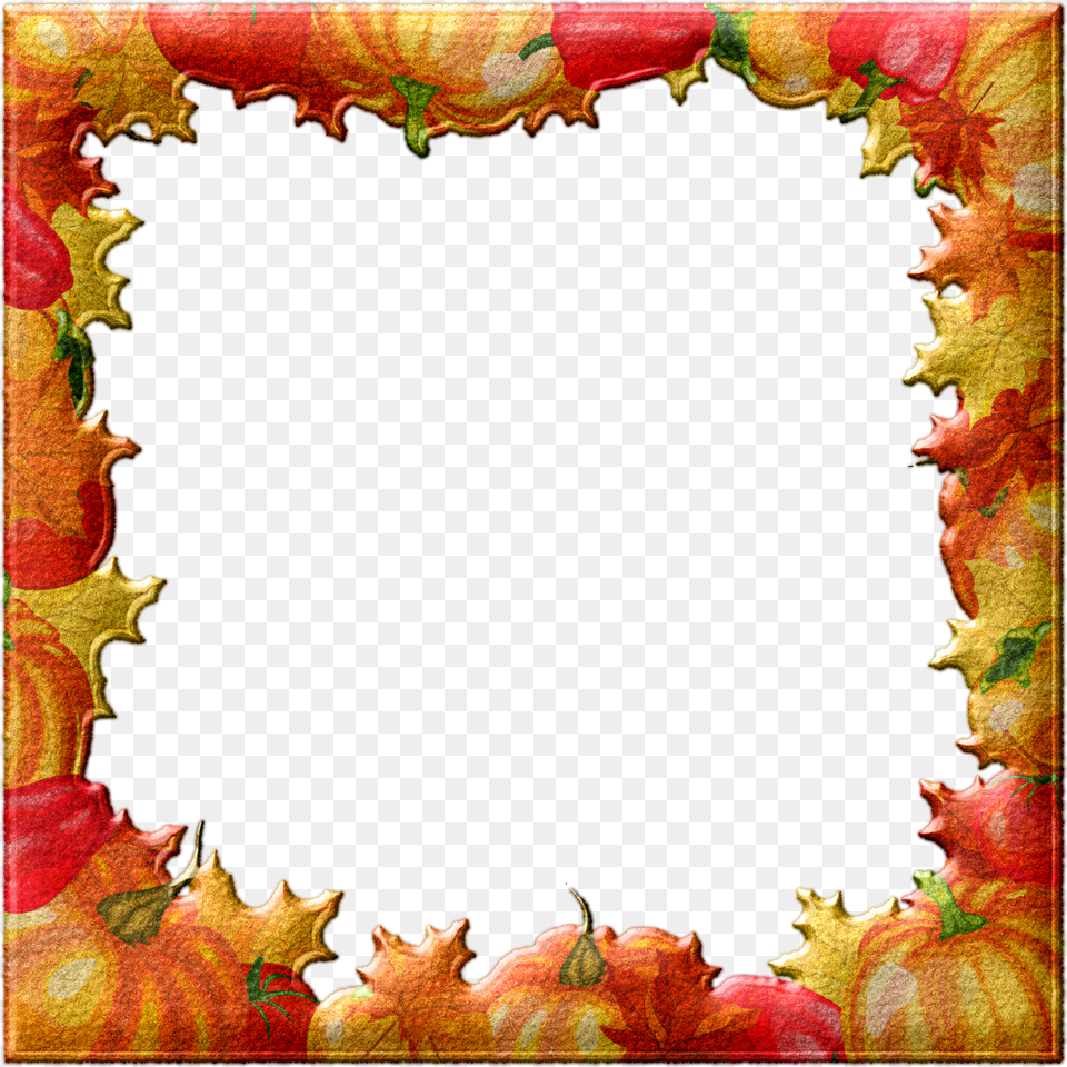 Transparent October Border Clipart Fall Leaves Powerpoint Background, Leaf, Plant, Art, Pattern Png
