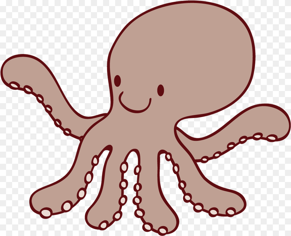 Transparent Octopus Cartoon Octopus Cute, Animal, Invertebrate, Sea Life, Fish Free Png