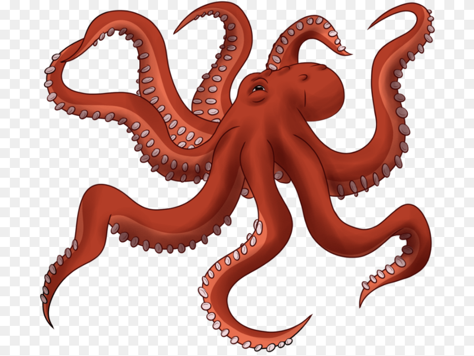 Transparent Octopus Clipart Octopus, Animal, Sea Life, Invertebrate, Dinosaur Png Image