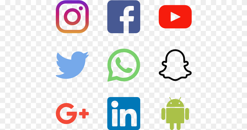 Transparent Of Social Media Icons Format Social Media Icons, Text, Symbol, Number Free Png