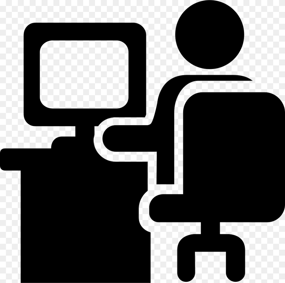 Transparent Office Clipart Working On Computer Icon, Device, Grass, Lawn, Lawn Mower Free Png