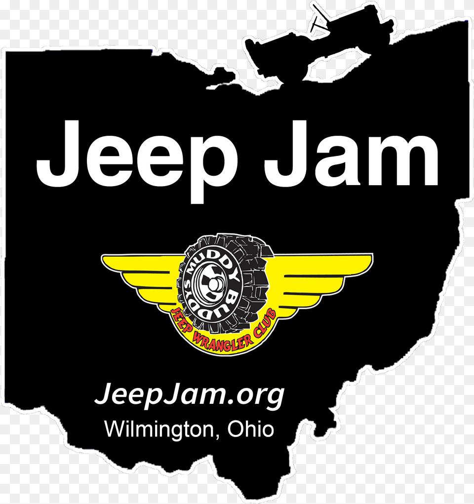 Transparent Ohio Outline Jeep Jam In Wilmington Ohio, Advertisement, Logo, Poster, Symbol Png Image