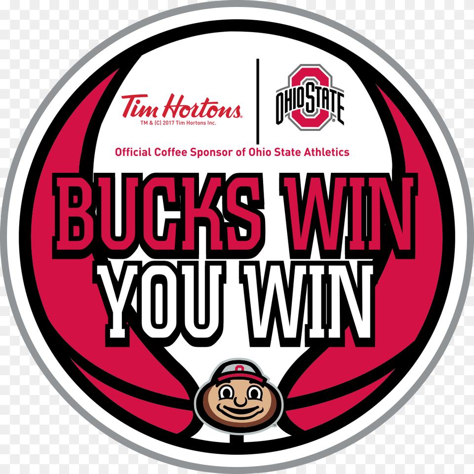 Transparent Ohio State Brutus Clipart Tim Hortons, Sticker, Advertisement, Poster Free Png Download