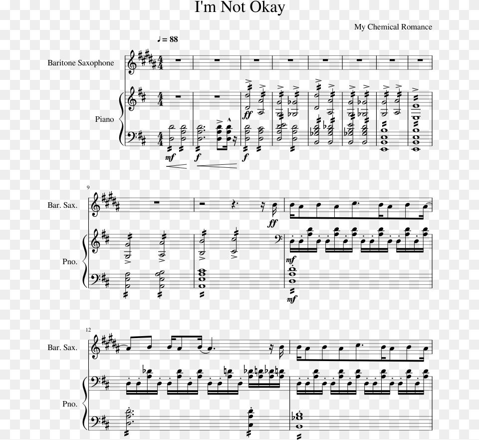 Transparent Okay Sheet Music, Gray Png